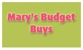 Mary's Budget Buys