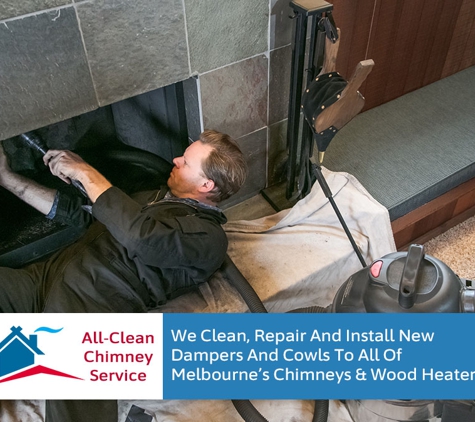 All -Clean Chimney Service - Hawthorn, VIC. We Clean, Repair And Install New Dampers And Cowls To All Of Melbourne’s Chimneys & Wood Heaters