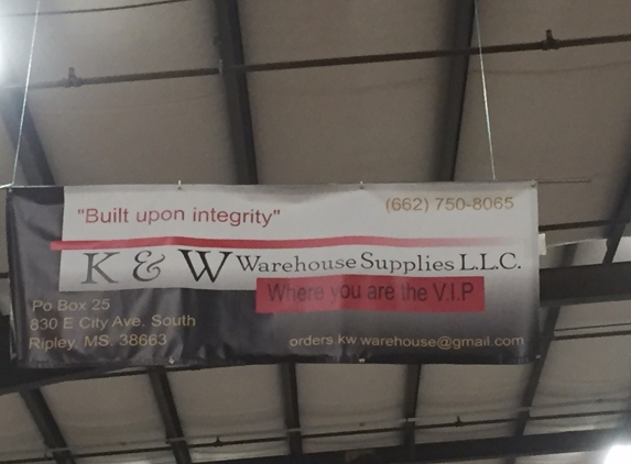 K & W warehouse supplies LLC. - Ripley, MS