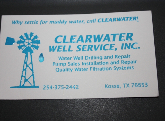 Clearwater Well Service Inc - Kosse, TX