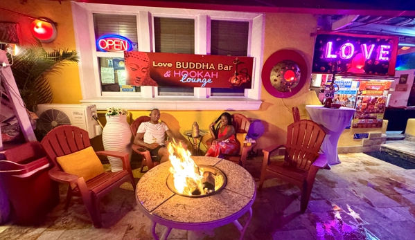 Love Buddha Bar & Hookah Lounge - Hollywood, FL. Romantic Fire set up #lovebuddhabarhookah 317 Polk Street Hollywood Beach Florida 33019 1-954-450-0000