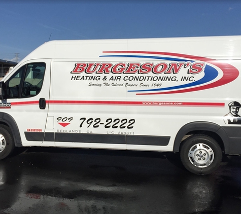 Burgeson's Heating & Air Conditioning Inc. - Redlands, CA