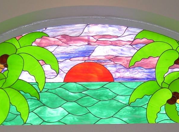 Intricate Art Stained Glass - Port Richey, FL. Stained Glass Sunset