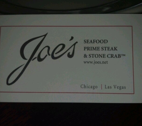 Joe's Seafood Prime Steak & Stone Crab - Chicago, IL