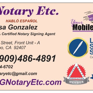 EG Notary etc. - San Bernardino, CA