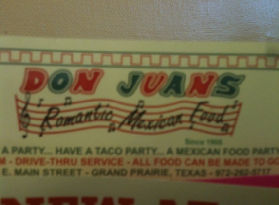 Don Juans Romantic Mexican Food - Grand Prairie, TX