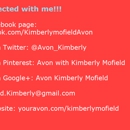 Kimberly Mofield Independent Avon Representative - Sales Organizations