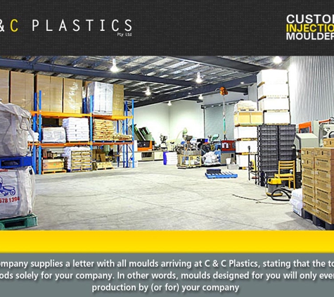 C & C Plastics Pty Ltd - Arundel, QLD. Process control is the other fundamental part of our strategy