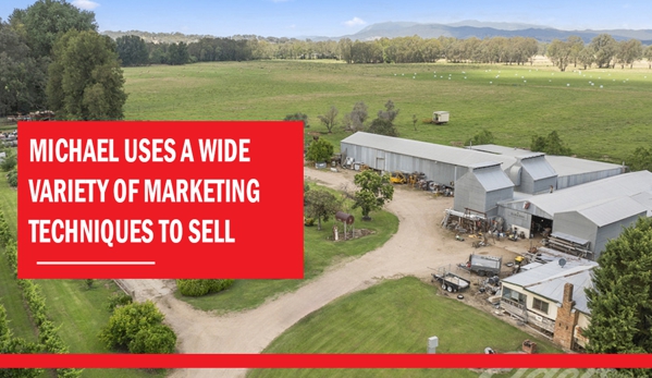 Elders Real Estate Wangaratta - Wangaratta, VIC. Michael uses a wide variety of marketing techniques to sell.