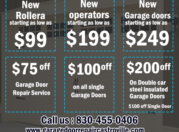 Garage Door Repair Castroville TX - San Antonio, TX