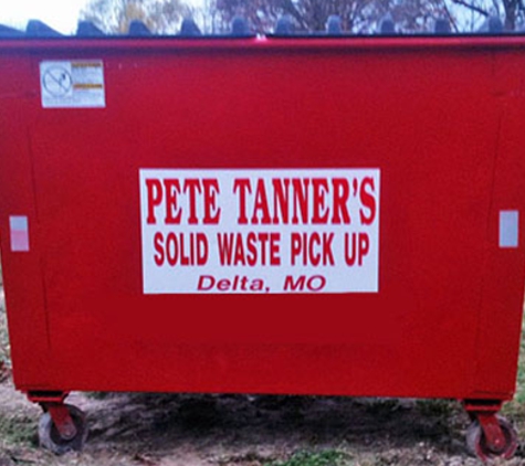 Pete Tanner's Solid Waste - Delta, MO. Rollaway Dumpsters Available for Rental