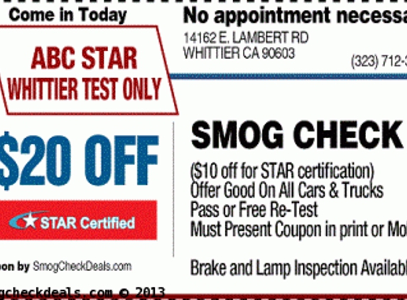 ABC Test Only Center Whittier - Whittier, CA