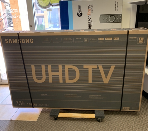 HDTVS4LESS - Phoenix, AZ. Wow great deals on Samsung 75” tv 
Only $55 down takes it on Financing