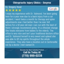 Chiropractic Injury Clinics - Smyrna - Chiropractors & Chiropractic Services