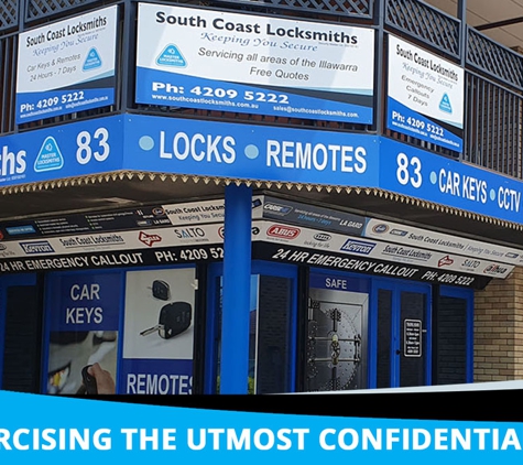 South Coast Locksmiths - Wollongong, NSW. Exercising The Utmost Confidentiality