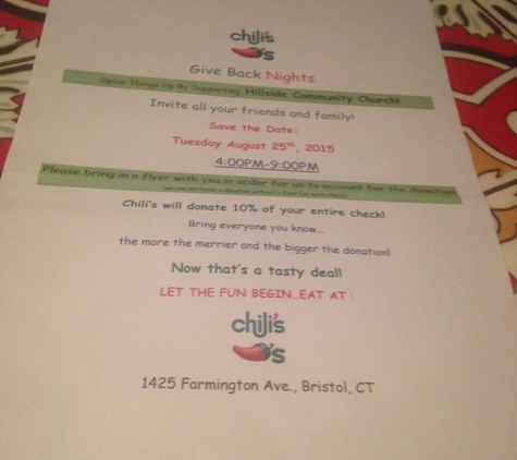 Chili's Grill & Bar - Bristol, CT