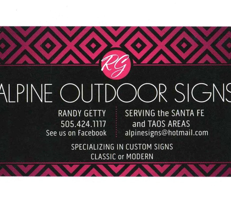 Alpine Outdoor Signs - Santa Fe, NM