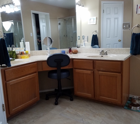 Soleil Floors - Round Rock, TX. The cabinets still need paint, but the floor looks awesome!