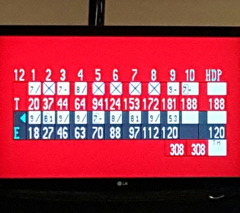 AMF Woodlawn Lanes - Gwynn Oak, MD. Almost  reached 200. Another  strike would have been  nice