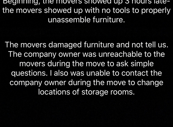 Moving Helpers of the Shoals - Muscle Shoals, AL. Please read before scheduling a move/delivery with this company.