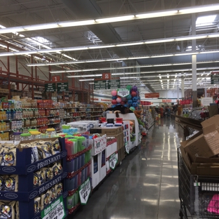 WinCo Foods - Las Vegas, NV. Aisles with toys, balls, snacks, and other summer fun stuff.