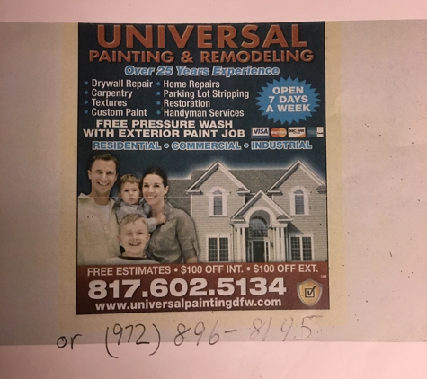 Universal Painting Contractors - Arlington, TX