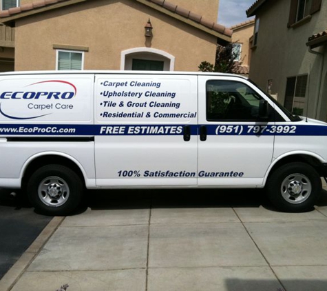 EcoPro Carpet Care - Beaumont, CA. The carpet cleaning van. Very clean %26 organized.