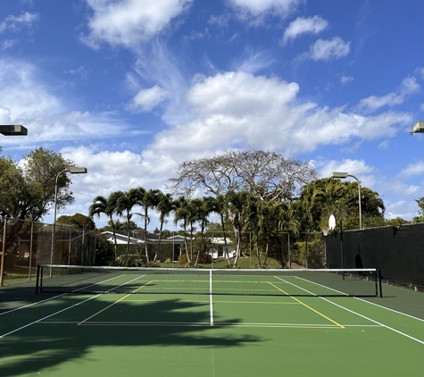 First Class Courts, Inc - Parkland, FL. Tennis court resurfacing with added pickleball lines at Kings Creek Villas in Miami, FL
