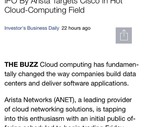 Arista Networks Inc - Santa Clara, CA