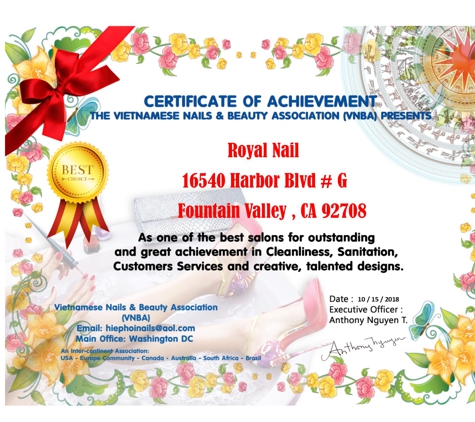 Royal Nail - Fountain Valley, CA