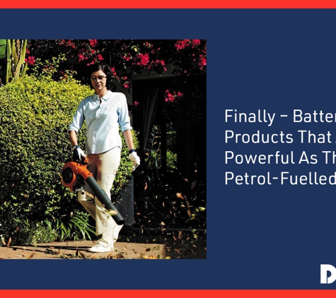 DRB Equipment Repairs. Finally – Battery-Driven Products That Are Equally Powerful As Their Petrol-Fuelled Equivalent