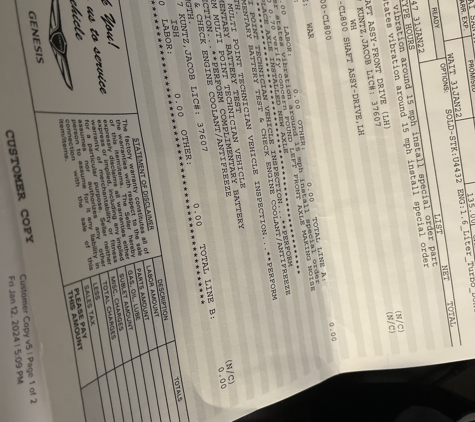 Bob Rohrman Hyundai - Lafayette, IN. Just one of a few small stacks of paperwork where my car was in the shop. I have a much larger stack scanned and saved on my computer. Now they are stating that they have no record of my car being there that many times.