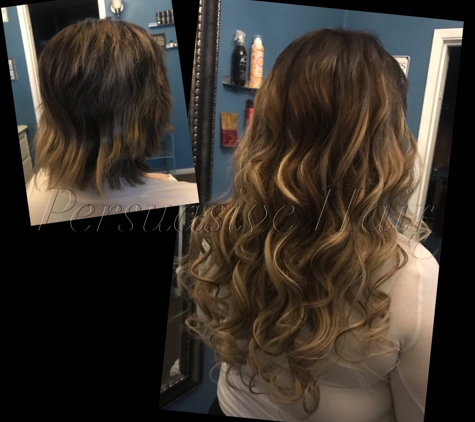 Persuasive Hair - Fresno, CA. Micro Weft hair extensions 20”