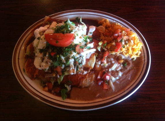 Riviera Maya - Rising Sun, MD. 4 Shrimp Enchiladas, Rice & Beans