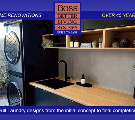 Boss Better Living Systems - Lavington, NSW. Full Laundry designs from the initial concept to final completion.