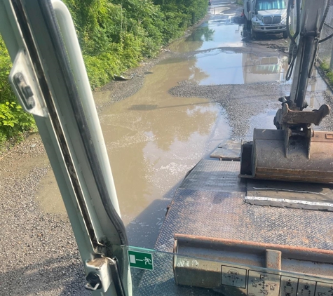 Dap Asphalt Paving - Ridgewood, NY. FedEx Depot road widening Stanley Ave (before)