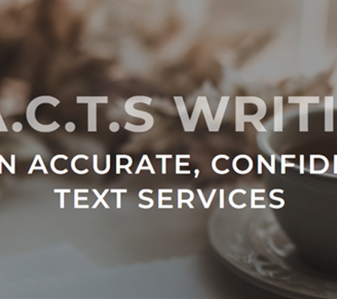 F.A.C.T.S. Writing L.L.C. - Matthews, NC. Visit https://factswriting.com/ to learn more about my services!