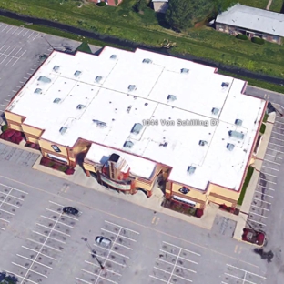 Commercial Roofing Inc. - Hampton, VA. Single Ply TPO Membrane installed at the Cinema Cafe in Hampton, VA 757-380-6100