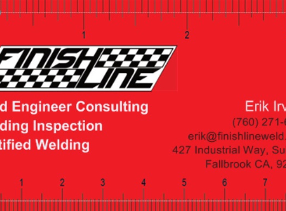 FinishLine Certified Welding LLC - Fallbrook, CA