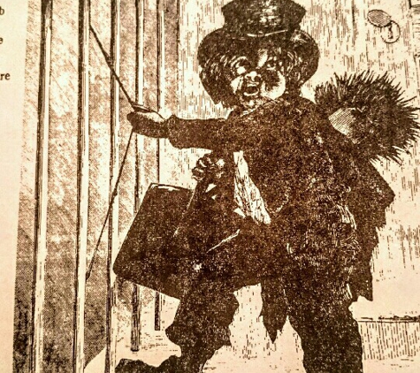 A Joy Chimney Sweep Service - Brandon, FL. Way back when chimneys needed to be cleaned they used little children. Thank God no more.