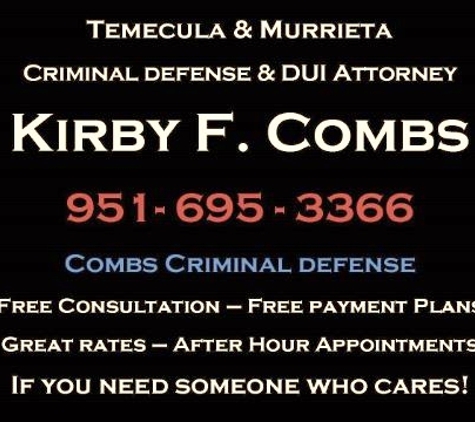 Combs, Kirby F. - Combs Criminal Defense - Temecula, CA