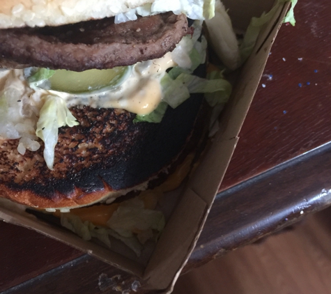 McDonald's - Hicksville, OH. Burnt black every time I go there something is messed up