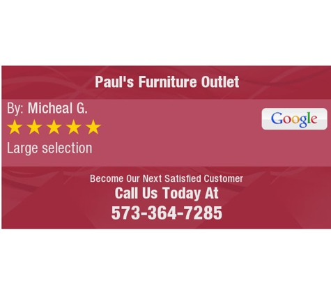 Paul's Furniture Outlet - Rolla, MO