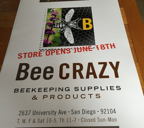 Bee Happy Beekeeping Supply, Inc. - San DIego, CA. BeeCrazySanDiego! Opened June here 2017!