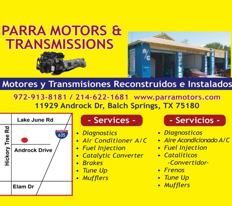 Parra Motors & Transmissions - Balch Springs, TX