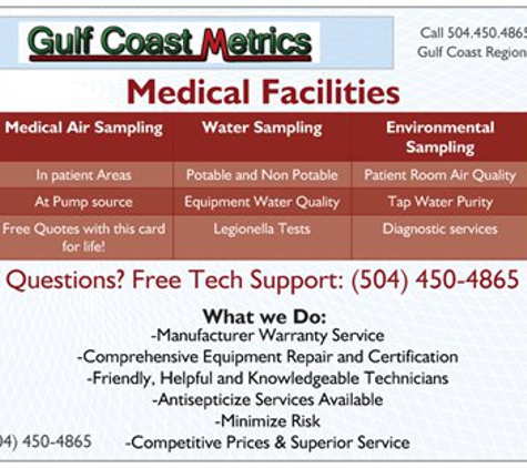 Gulf Coast Metrics - Westwego, LA