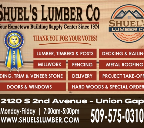 Shuel's  Lumber Co. - Union Gap, WA