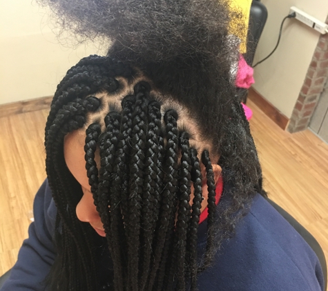 Queeny African Braiding Salon - Canal Winchester, OH. School girls Box braids