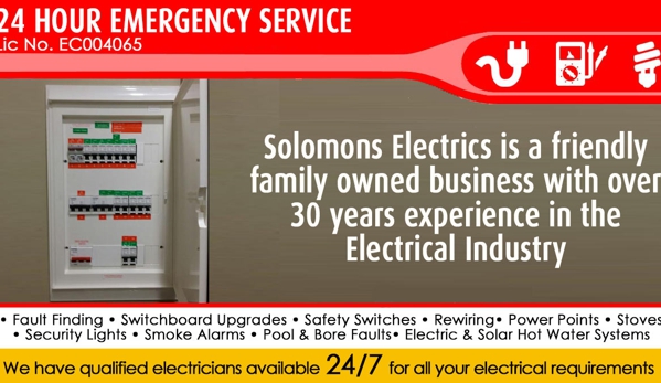 Solomons Electrics (Lic No. EC004065). We Excel In Electrical Installation And Design