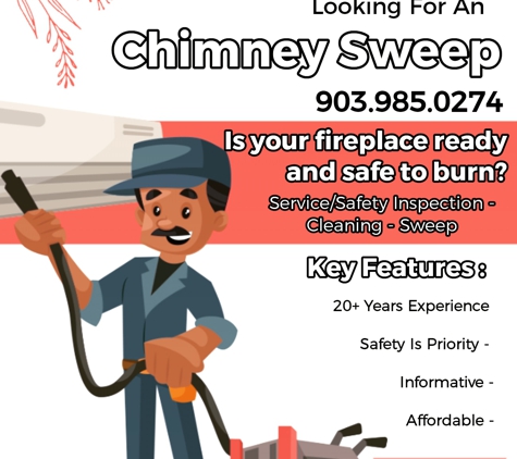 Madewell Chimney Sweep - Longview, TX. "A Clean fireplace is a Safe fireplace."